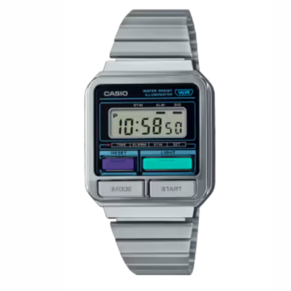 Casio Vintage A120WE-1A Silver Stainless Steel Band Women / Men / Unisex Watch
